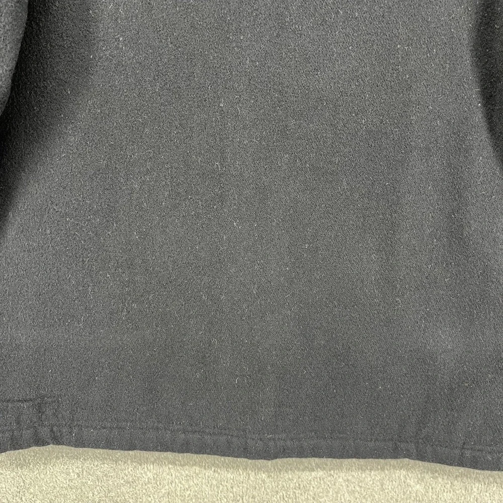 Abercrombie‎ Fitch Jacket Mens Large Black Wool Blend Quilted Lined Zip Up